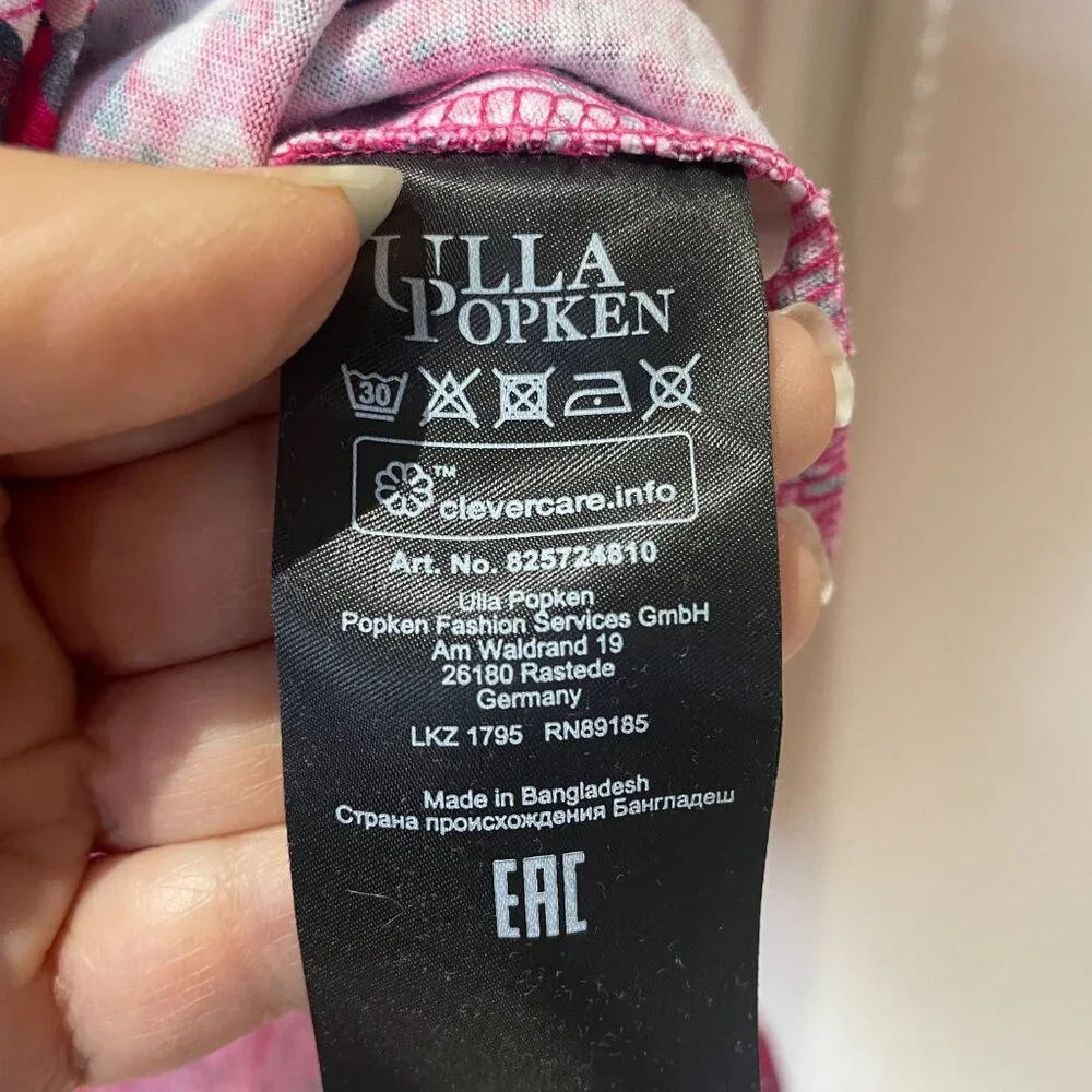 Ulla Popken Floral Pattern 28/30 Women's Tunic Top 100% Cotton - Picture 5 of 5